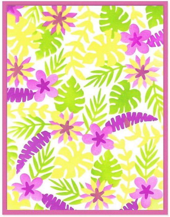 Sizzix Layered Stencils It's a Jungle Out There 4pcs