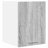 vidaXL Hangkast Grijs Sonoma en Wit 30 x 31 x 40 cm Bewerkt hout