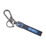 Enzo Castellano SSC NAPOLI sleutelhanger leer 123608, Blauw, Eén maat