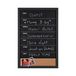 Bi-Office Combo krijtbord weekplanner, 40 x 60 cm, zwart frame
