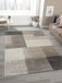 Mia's Mosaix - Modern dicht laagpolig tapijt voor woon- en slaapkamer, met contoursnit, geometrische patronen, geruit, in beige, 120 x 160 cm