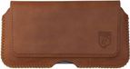Rosso Deluxe Broekriem Belt Case Hoesje Met Riemlus Echt Leer Bruin