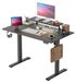 Bureau réglable, 120x60 cm, avec support pour moniteur, éclairage LED et ports USB
