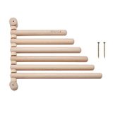 KitchenCraft Idilica Wandrek met 6 rijen, beukenhout