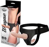 Harness Attraction Wayne Double 16.5 X 3.5cm Strapon Dildo with Strap On Harness