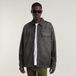 G-Star Boxy fit flap pocket shirt Heren L Katoen Antraciet