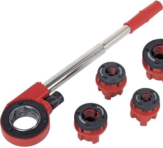 Rothenberger Industrial Gewindeschneidkluppensatz 070669E - Handrateldraadsnijder Super-Cut Bspt R 1/2-1.1/4