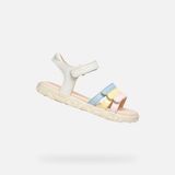 Geox Sandal Haiti Meisjes Sandalen - Wit/Veelkleurig - Maat 27