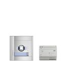 BTICINO, SFERA 905233 Allmetal inbouwdeurstation met geoptimaliseerde 5 megapixel groothoekkleurcamera, led-verlichte naamplaten, videovoeding