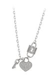 Gaya Necklace zilver met steen