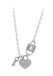 Gaya Necklace zilver met steen