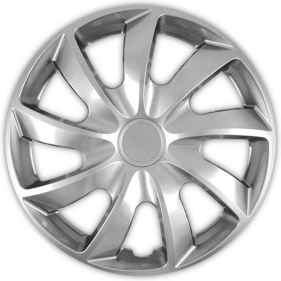 Wieldop NRM QUAD Universele Wieldoppen 15 inch Zilver Set van 4