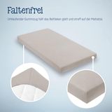 OEM Holland Connections Hoeslaken Kinderbed Dubbelpak Taupe 60x120/70x140 cm 2 stuks