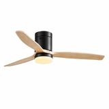 CristalRecord Plafondventilator Nine Ø 132 cm hout zwart
