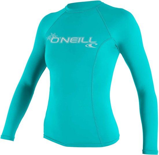 O'Neill Women's Basic Rash Guard UV-shirt - Longsleeve - Aqua - XL