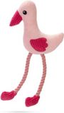 Beeztees Flamingo Flami Hondenspeelgoed, pluche, roze, 39,5 x 19,5 x 6 cm