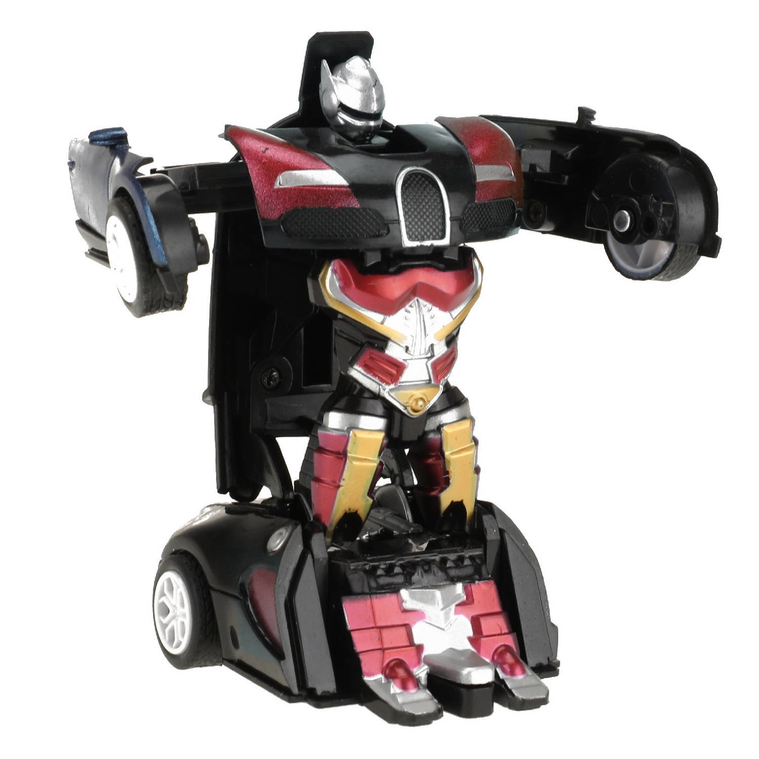 Toi Toys transformer robot rood 14 cm