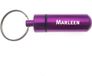 Merkloos / Sans marque KadoExpress Sleutelhanger - Pillenkoker - Met Naam - Marleen - Medicatie - Identiteitskoker - Paars
