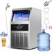 VEVOR Commercial Ice Maker Machine, 68 kg/24h met 14 kg Opslagcapaciteit, Ingebouwd/Losstaand/Onder Kast, Staalvrij Ijsmachine met Led Display & Zelfreinigend, voor Home Bar Restaurant
