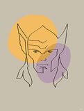 Komar Wandfoto - Soulful Sanctuary Thor Head - Afmetingen: 30 x 40 cm