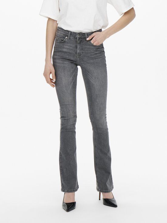 ONLY ONLBLUSH MID FLARED TAI0918 Dames Jeans - Grey Denim - Maat L/30