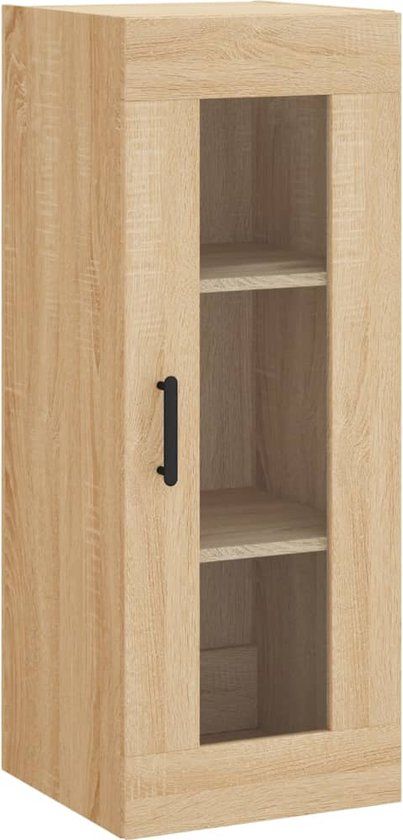 vidaXL Bovenkast Sonoma Eikenkleurig 34,5x34x90 cm