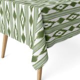 ECOMMERC3 Vlekafstotend tafelkleed voor rechthoekige tafel, afmeting 200 x 140 cm, vuilafstotend tafelkleed, extra zacht en waterdicht, groen