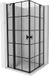 Mexen Mist Duo douchecabine opklapbaar 85 x 85 cm, noir à grille, noir