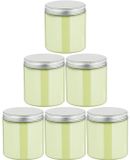 Claudius Cosmetics B.V. Scrubzout Fresh Ginger - 300 gram - Pot met aluminium deksel - set van 6 stuks - Hydraterende Lichaamsscrub