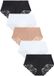 Next - Dames - Set van 5 No VPL midi-slips met kant aan achterzijde - Zwart