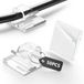 Unyqoos® Clips de câble adhésives transparentes