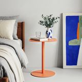 en.casa Bijzettafel Nastätten 50x40x40 cm oranje