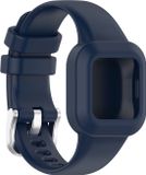 By Qubix - Siliconen one color bandje - Donkerblauw - Geschikt voor Garmin Vivofit Junior 3