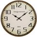 Ostaria Wandklok/muur klok - Vintage - Dia 30 cm - Metaal - Bruin/Zwart