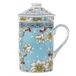 Lachineuse Chinese thee mok - theemok van porselein - met theezeef en deksel - traditioneel servies uit China - cadeau-idee voor thee Azië