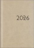 rido/idé Boekkalender Mod. Studioplan int. 2026 | 168 × 240 mm, kunstleer, grijs