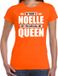 Bellatio Decorations Shoppartners Bv Naam cadeau t-shirt - my name is Noelle - but you can call me Queen - oranje - dames - koningsdag - verjaardag - sport XL