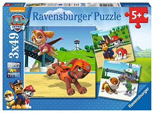 Ravensburger Paw Patrol Team Op 4 Poten - 3 Puzzels - 49 Stukjes - Kinderpuzzel