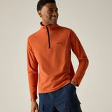 Regatta Montes Heren Lichtgewicht Fleece met Halve Rits voor Wandelen Oranje Polyester Maat M