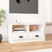 Maison Exclusive - Meuble TV blanc 93x35,5x45 cm Matériau dérivé du bois