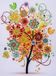Arbre d'été Broderie diamantée 45x55 cm