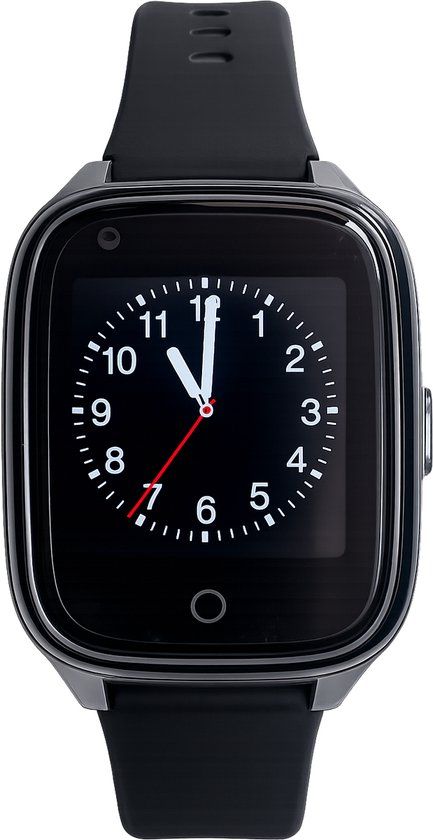 WatchToCare WTC 45S - Smartwatch voor Ouderen - GPS Tracker, SOS Alarm, Valdetectie, Videobellen - Zwart