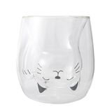 Lachineuse Kattenmok Maneki Neko wit - Dubbelwandig Glas - 220 ml