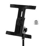 TIGER IMCA2-AD Tablet iPad houder voor microfoon standaard met draad adapter, zwart