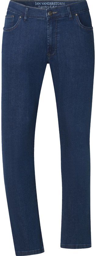 Jan Vanderstorm heren Jeans Met Lage Taille - 38 - blauw - Plus Size