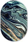 MuchoWow Muurovaal - Oval Marble Look Wall Decoration - 60x90cm