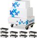 Sans marque 10x roulettes robustes pour meubles avec frein - Capacité de charge 400kg - Dolly antidérapant mobile