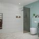 FortiFura Galeria douche - 70x200cm - glas rook - arm wand - chroom