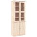 vidaXL Vitrinekast ALTA - 77x35x186,5 cm - Massief Grenenhout