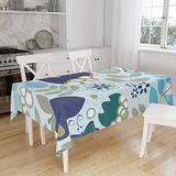 Bonamaison Tafelkleed, Anti-Mold, Sneldrogend, Waterdicht, 100% Polyester Tafellaken, 140cm x 160cm - Ontworpen en Vervaardigd in Turkije